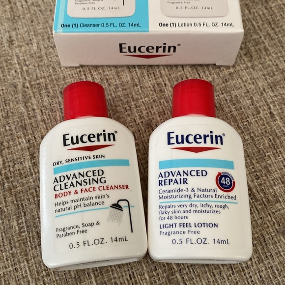 Eucerin Advanced Repair Lotion Advanced Cleanser Body & Face Dry Skin - Picture 8 of 9